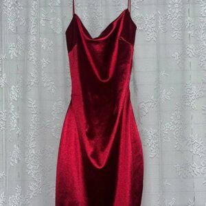 classy red mini dress